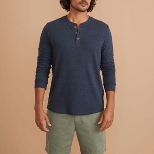 Marine Layer Deep Blue Henley